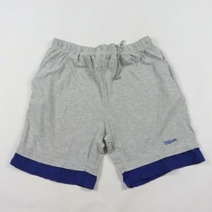 Vintage Wilson Spell Out Cotton Dad Shorts Gray M
